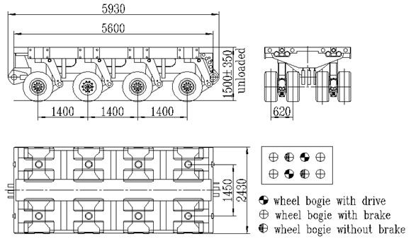 4 axles spmt