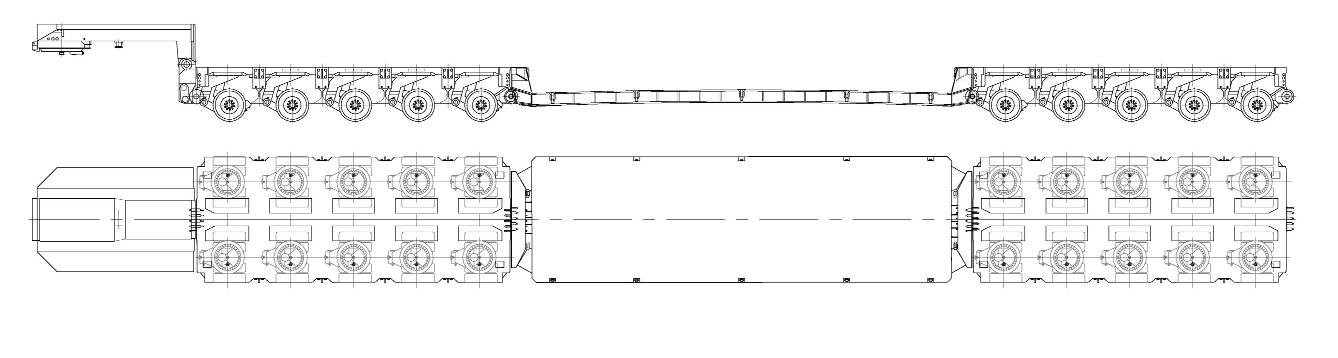 modular low bed trailer