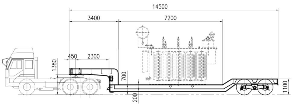 low bed trailer drawings